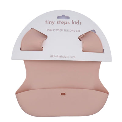 Tiny-Step-Kids-Silicone-Bib-Pink
