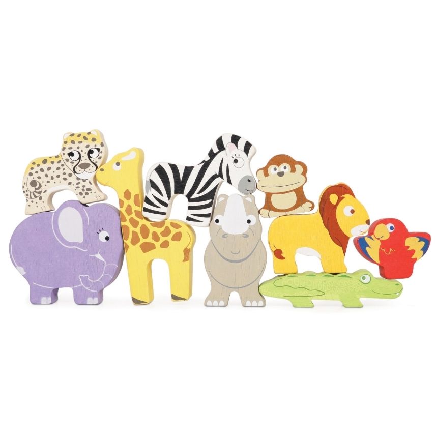 Africa_Wooden_Toy_Animal_Stacking_Set_in_a_line