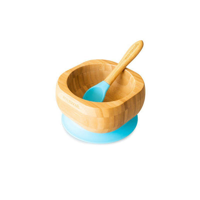 Eco-rascals-Bamboo-Suction-Tableware-Set-elephant-Blue-bowl