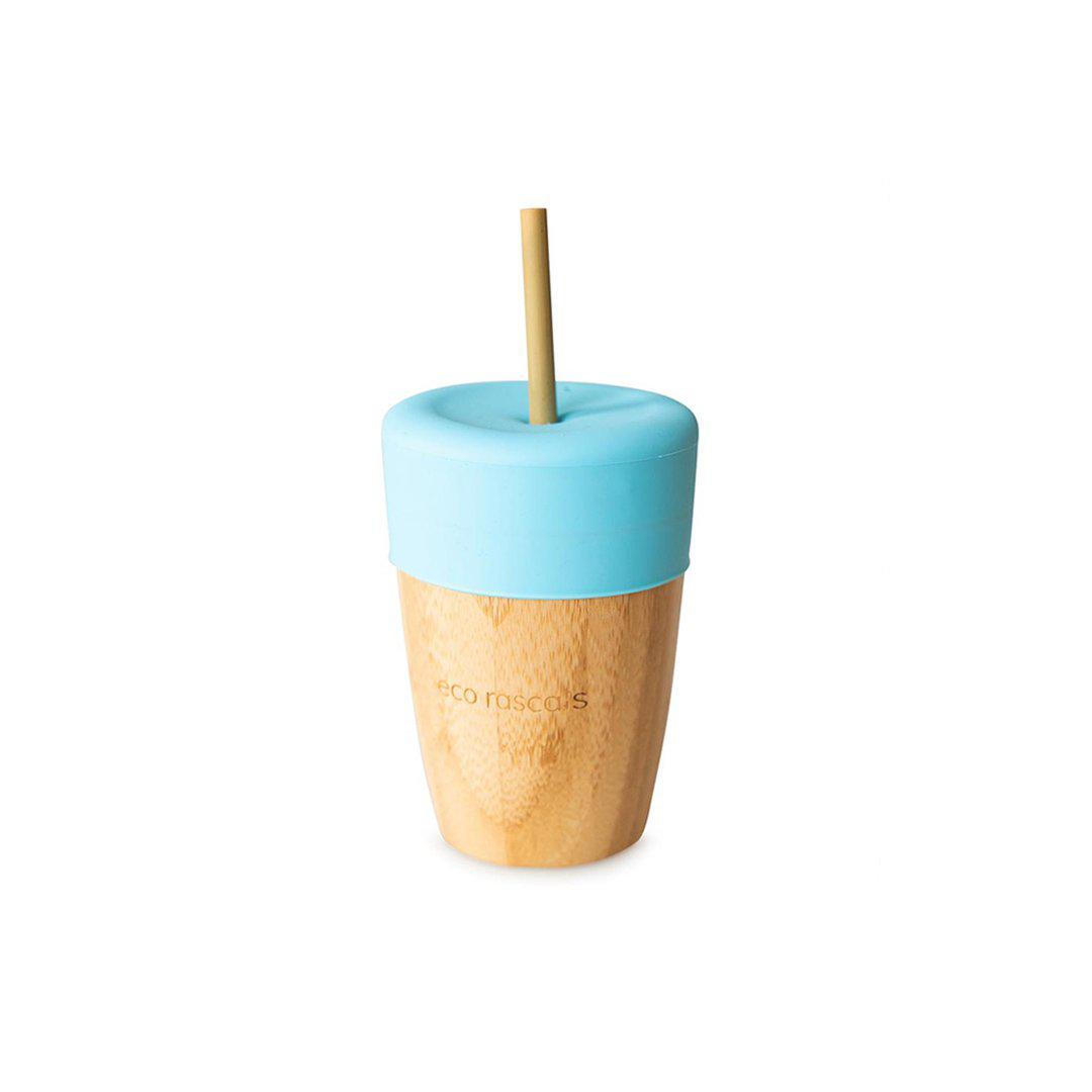 Eco-rascals-Bamboo-Suction-Tableware-Set-Car-Blue-cup