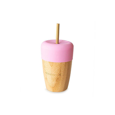 Eco-rascals-Bamboo-Suction-Tableware-Set-Car-Pink-cup