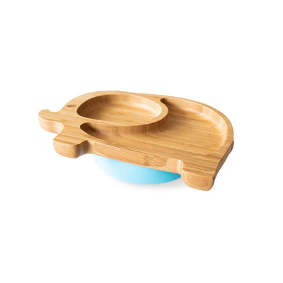 Eco-rascals-Bamboo-Suction-Tableware-Set-elephant-Blue-plate