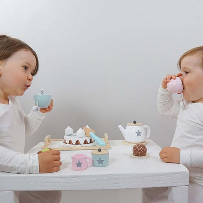 Jabadabado-imaginary-play-kids-tea-set-two-girls-drinking-afternoon-tea